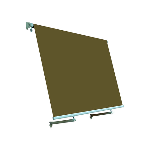 Toldo parasol con sistema de caída y brazo 300x245cm marrón