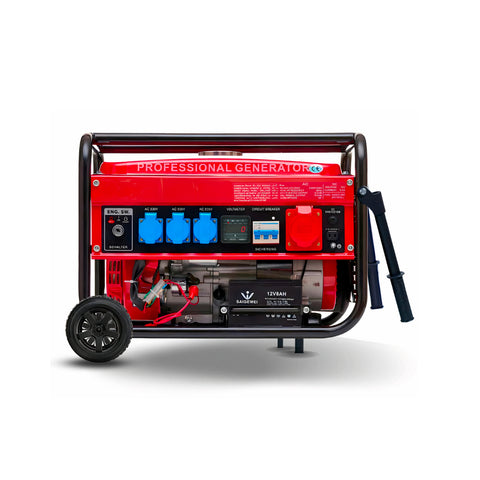 Generador de corriente con inversor y depósito de gasolina de 20l 8,5kw 8500w