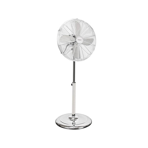 Ventilador de pie regulable de 3 velocidades de acero, 60w