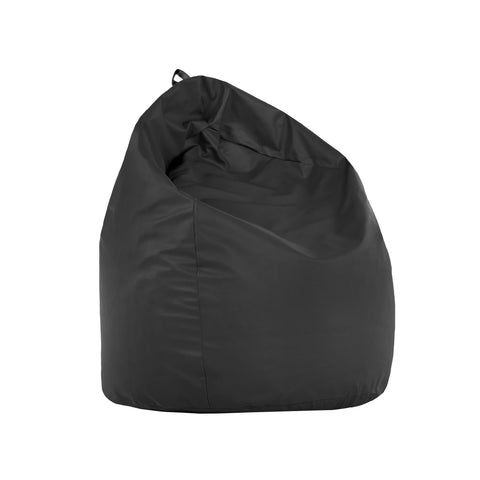 Puf tipo pera de nailon 65x62cm negro
