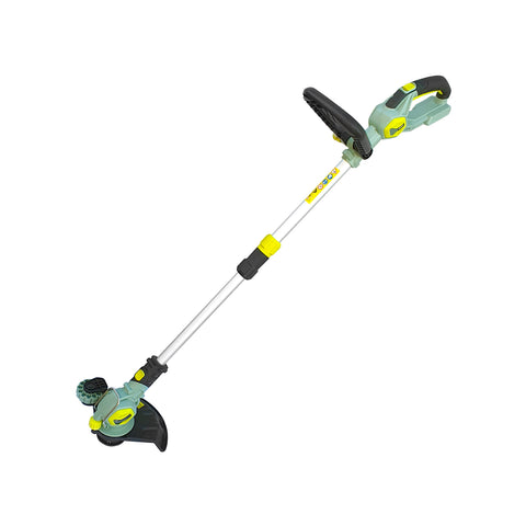 Cortabordes telescópico con cabezal giratorio 90° y mango extensible de 120cm 20v - 230hz