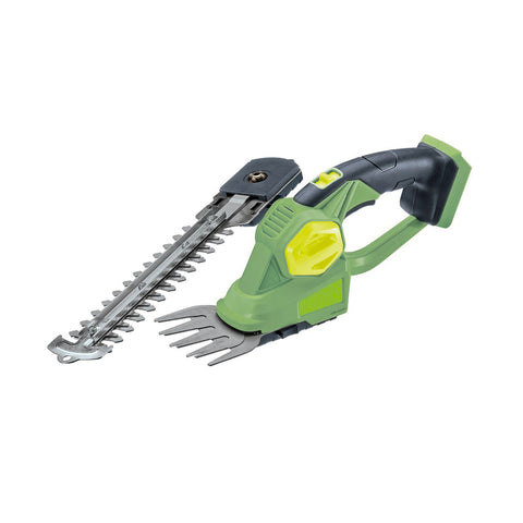Cortasetos con cuchilla de aluminio de 20cm y tijera para arbustos y matorrales de 9,2cm 20v – 230hz