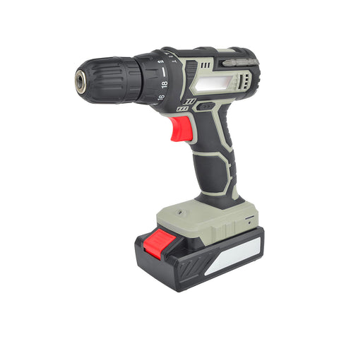 Taladro atornillador percutor con batería de litio 20v - 1500 Mah
