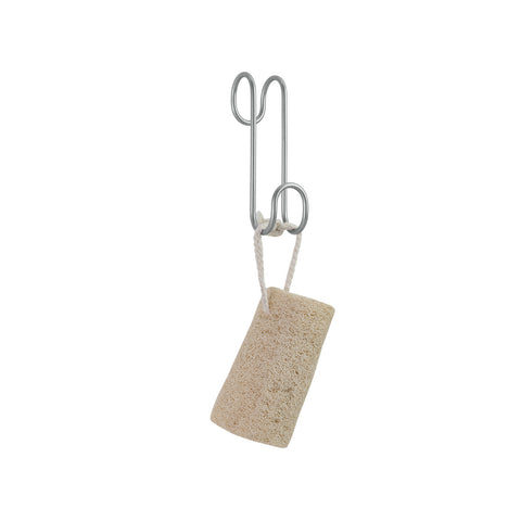 Gancho doble para radiador toallero de Polytherm plateado