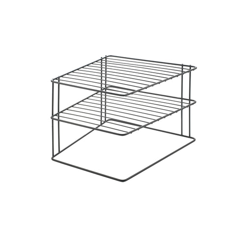 Estante esquinero de 2 niveles 25x25x19cm