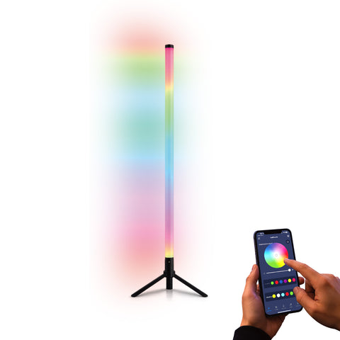 Tubo LED de 120 cm con sincronización musical y control remoto de 10 W