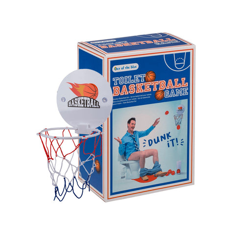 Juego de baloncesto para inodoro - Set de 7 piezas con canasta y pelota