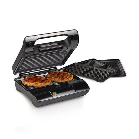 Máquina para gofres y sándwiches de acero inoxidable de 800w