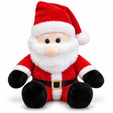 Papá Noel sentado de 40 cm de tela suave, decoración navideña