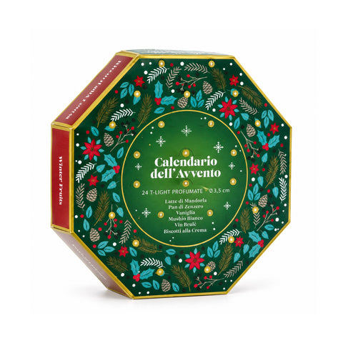 Calendario de Adviento de velas perfumadas con 24 velas de té en 6 fragancias