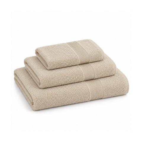 Juego de 3 toallas 100% algodón - Trío de baño con toalla de ducha de 90x140, toalla de 60x100 y toalla de invitados de 40x60 cm, suaves y absorbentes, 6 colores