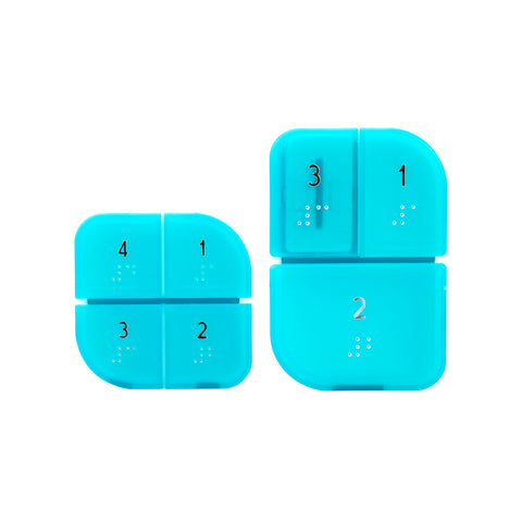Set Portapillole 7 Giorni Bianco E Azzurro