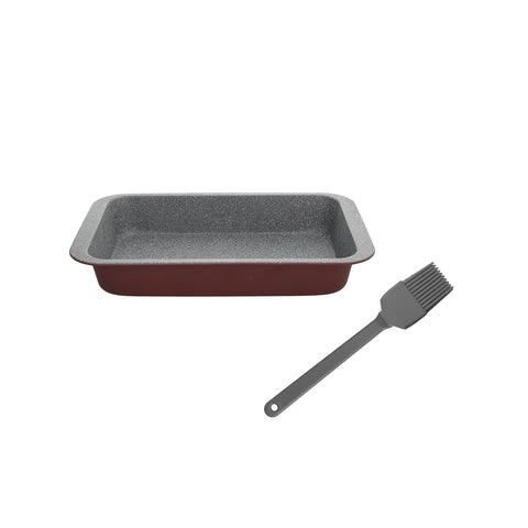 Set de plumcake con pincel 23x13cm
