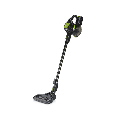 Aspiradora escoba eléctrica recargable sin bolsa, 1,5l, negra y verde