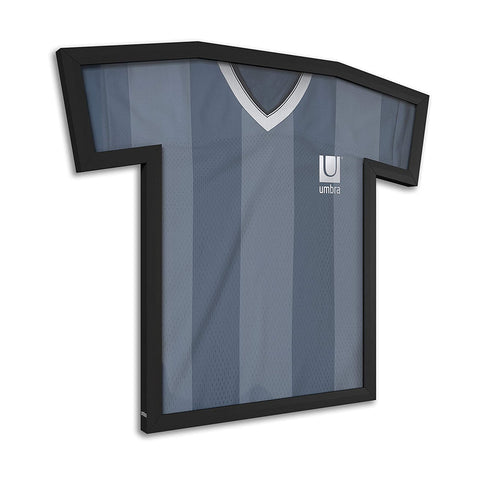 Marco para camiseta de fútbol, 72,5x62x3cm, negro