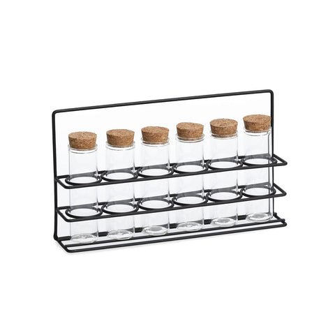 Organizador con 7 tubos para especias de 55ml