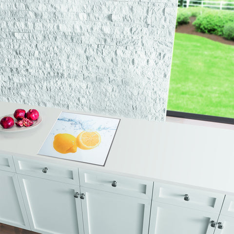 Placa protectora contra salpicaduras para placas de cocina, Lemon Splash