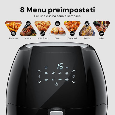 immagine-2-dpm-friggitrice-ad-aria-digitale-8-programmi-e-timer-8l-1800w-nero-ean-8058045252283