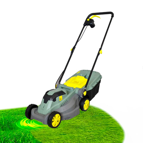 Cortacésped eléctrico con depósito de 30l y ruedas de 14cm 230v - 50hz 1200w