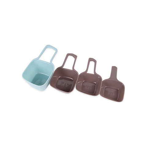 Set de 4 jarras medidoras de PVC de 60ml/80ml/125 Ml/250ml