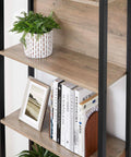 immagine-4-five-simply-smart-libreria-scaffale-2-ripiani-con-mobile-basso-68x35x176cm-nero-ean-3560232580437