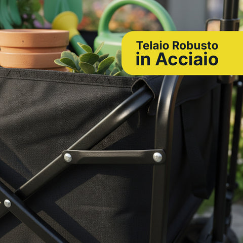 daimann carrello pieghevole da esterno taglia l 90kg taglia xl 120kg con ruote ean 8056590070642