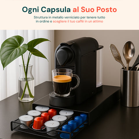 avilia organizer capsule 2 in 1 compatibile nespresso e a modo mio con base macchina ean 8015361084738