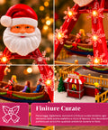 saint joy giostra natalizia luminosa santasail 27 cm con barca in movimento luci led e melodie natalizie selettore luci o luci e musica usb o batterie ean 8050043127747