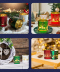 saint joy set di 3 portacandele decorativi in edizione limitata natalizia in vetro ean 8050043127624