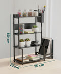 avilia scaffale da cucina 3 livelli in ferro con porta utensili e supporto tagliere ean 8056819053531