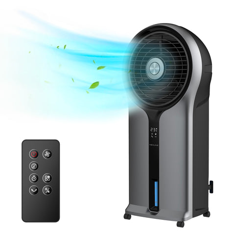 Enfriador evaporativo de agua de 110 W portátil, silencioso y con depósito de 5,5 L