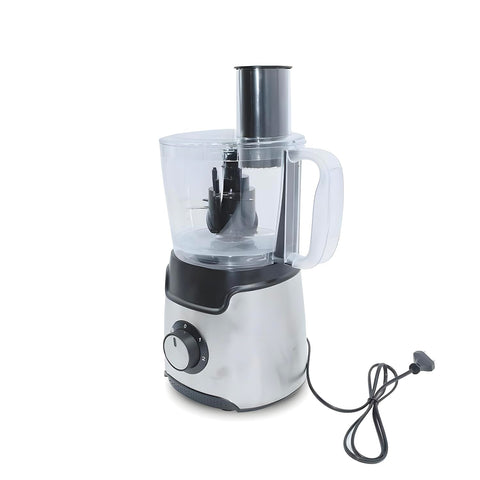 Robot da Cucina Multifunzione Food Processor 600W Contenitore 1,25L con Lame e Dischi in Acciaio Ean-7426896418652