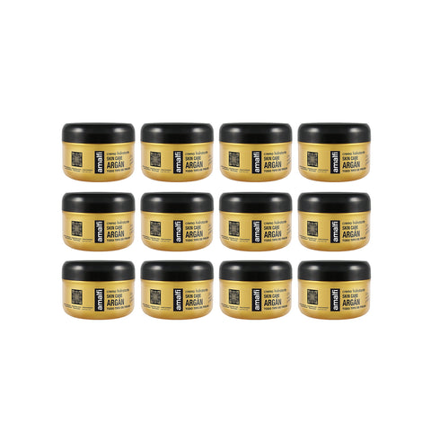 Set de 12 frascos de crema corporal y de manos de argán de 200ml