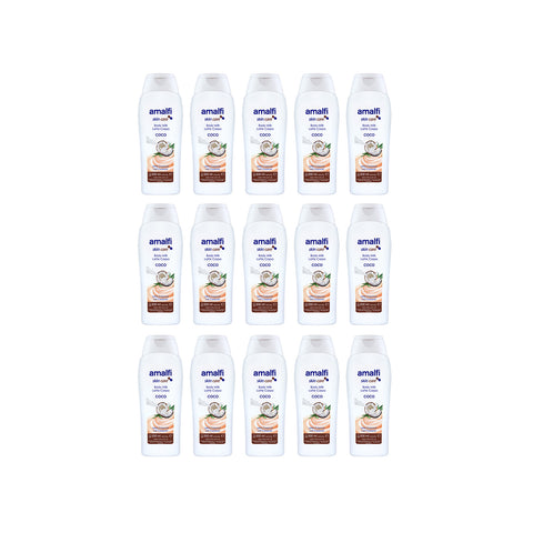 Set de 15 frascos de leche corporal con base de coco, 500ml