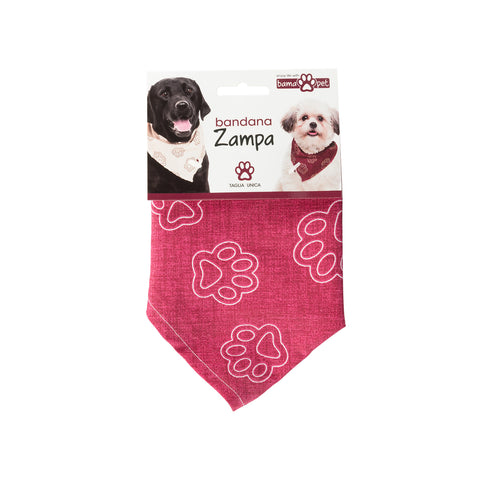 Bandana de tela con huella 60x60cm