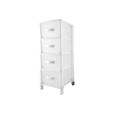 Cajonera Futura Slim de 4 cajones blanca