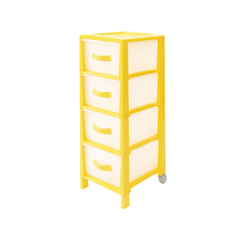 Cajonera Futura Slim de 4 cajones Amarillo