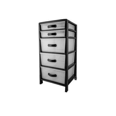 Cajonera Futura Slim A 5 Cajones Negro