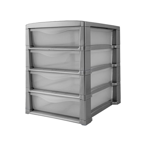 Cajonera Spring Office de 4 cajones Gris