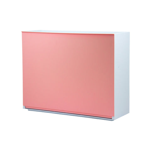 Zapatero de pared liso 16x51,5x39cm rosa empolvado