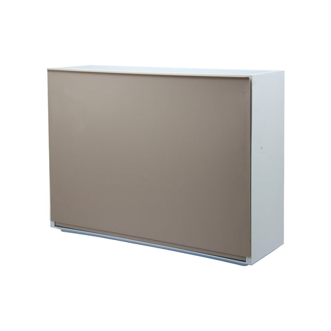 Zapatero de pared liso 16x51,5x39cm topo