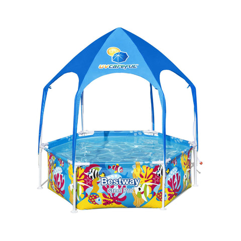 Piscina infantil con parasol 180x51cm