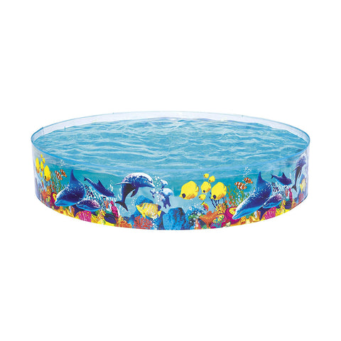Piscina rígida con diseño marino 152x25cm