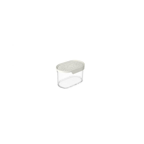 Contenedor ovalado para cereales color crema 750cc