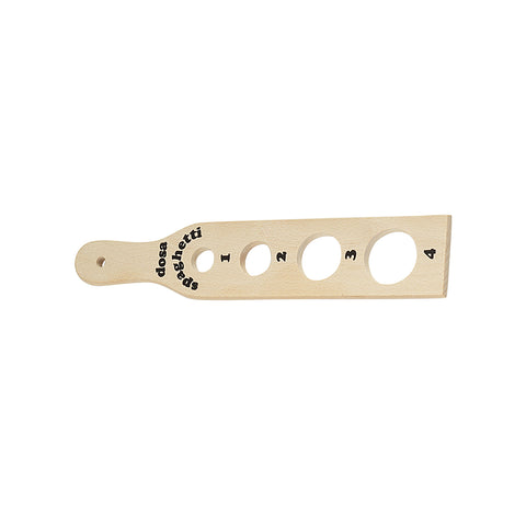 Medidor de espaguetis de madera para 4 porciones