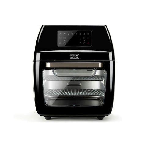 Freidora-horno de aire con 8 programas y 6 accesorios, 12l y 1700w