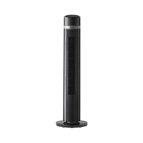 Ventilador de torre con mando a distancia negro 45w