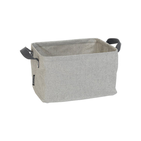 Cesta plegable para ropa gris