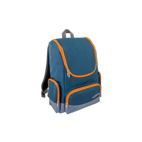 Bolsa térmica de poliéster tipo mochila azul 20l