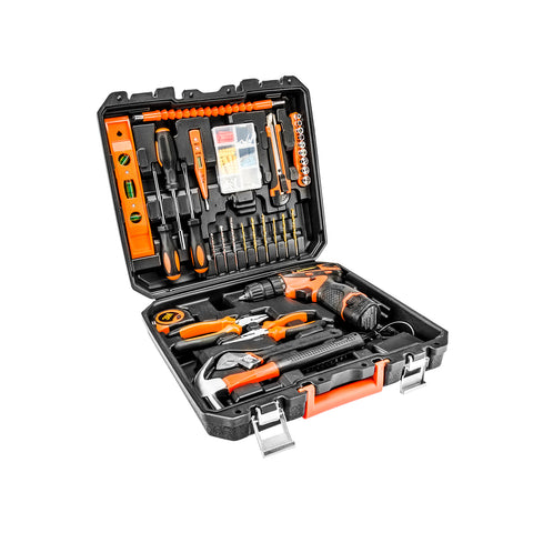 Set de 70 herramientas de trabajo con atornillador
